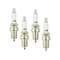Accel Plugs Without Resistor, Copper Electrode Core and Tip Material, Shorty Plug, Set of 4 0414S-4 - alternate 1